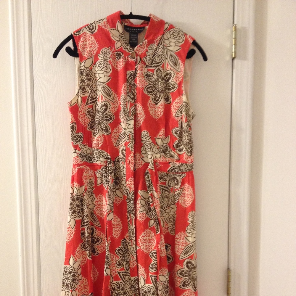 Floral Pattern Summer Dress 10P